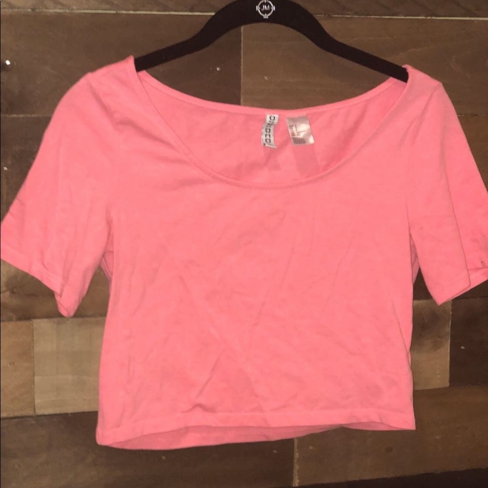 Pink crop tops